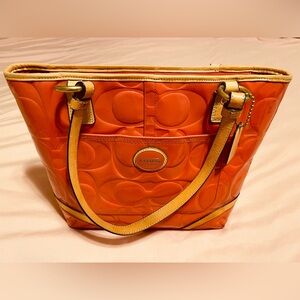 Coach Vibrant Pink Tote